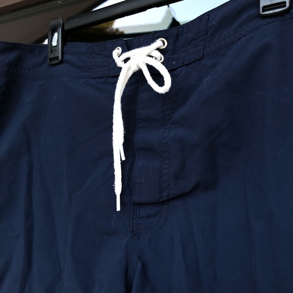 J. Crew Navy Blue Boardshorts Swim Trunks 35 - Picture 2 of 9